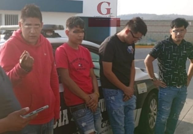 Capturan a cuatro sujetos por robo a casa habitación en Panotla